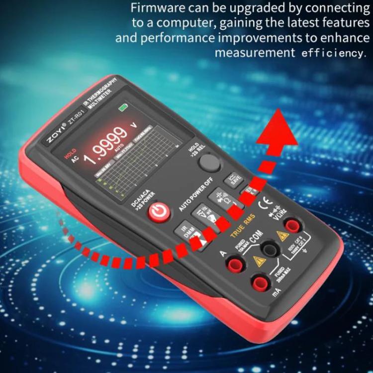 ZT-R01 Handheld HD Infrared Thermal Imaging Multimeter Industrial Power/Floor Heating Thermal Imager, Standard, With Bag