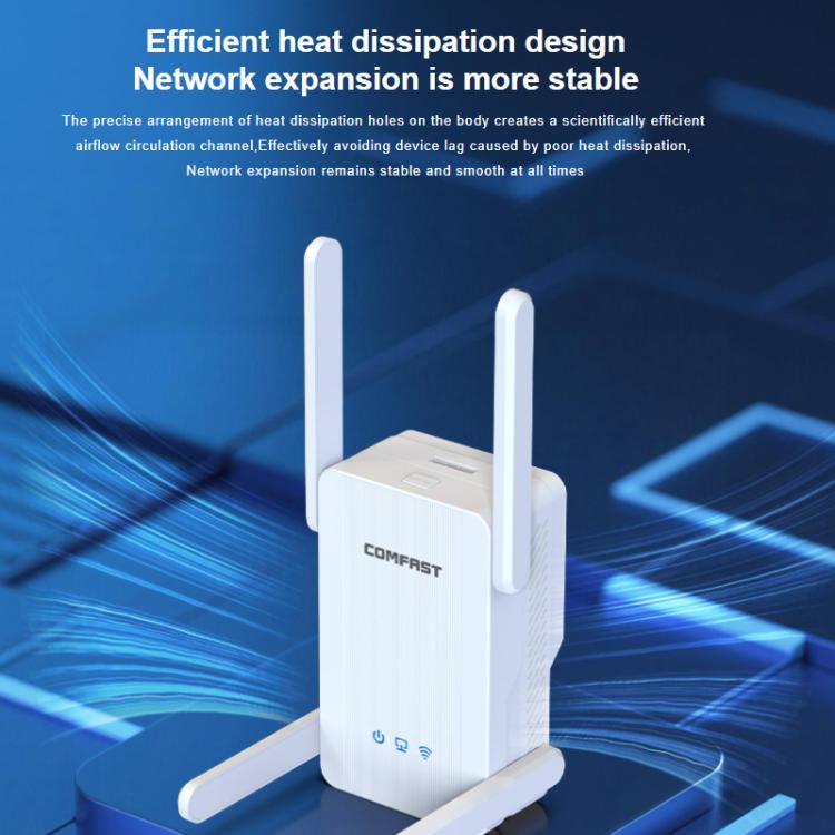 COMFAST CF-XR187 Dual-Band 2700Mbps WiFi 6 Range Extender Gigabit Wireless Repeater Signal Amplifier, EU Plug, US Plug