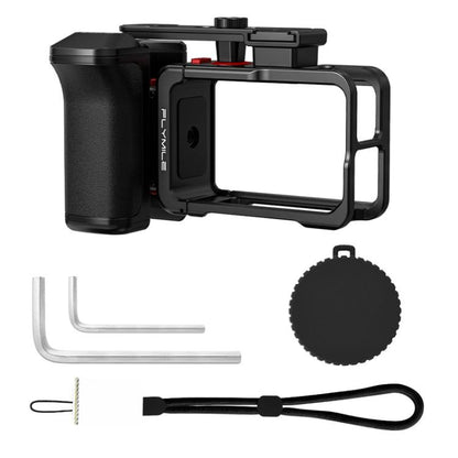 For DJI Osmo Action 4 / 3 / 5 Pro Flymile Adapter Extended Rabbit Cage Accessory, Handle, Set Plastic Version