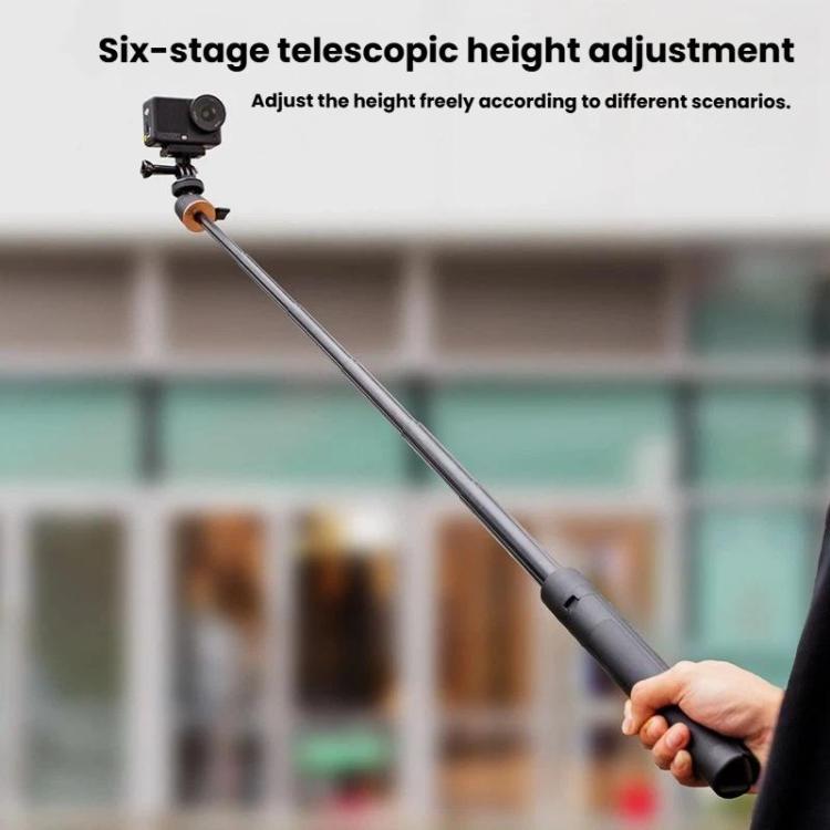 1.2m Extendable Selfie Stick Tripod For Action Cameras With Ball Head 360-Degree Rotatable