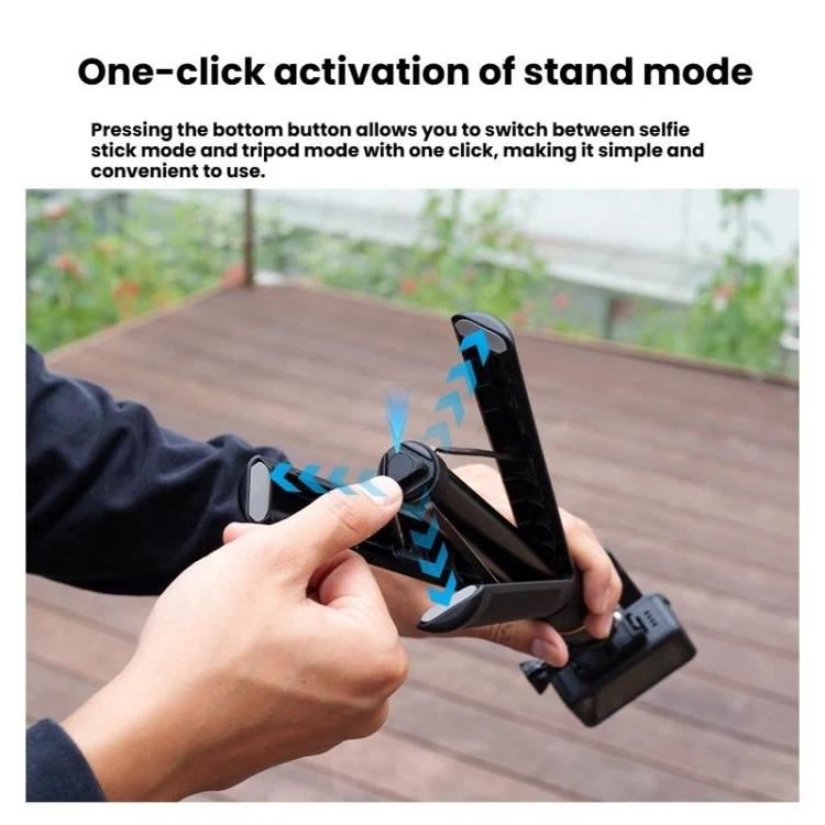 1.2m Extendable Selfie Stick Tripod For Action Cameras With Ball Head 360-Degree Rotatable
