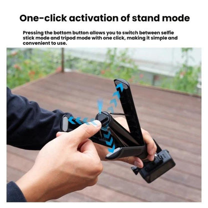 1.2m Extendable Selfie Stick Tripod For Action Cameras With Ball Head 360-Degree Rotatable