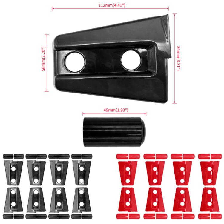 For Jeep Wrangler 8pcs /Set Door Hinges Protective Cover