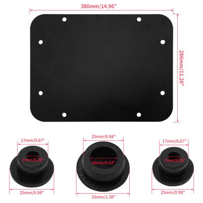 For Jeep Wrangler JK Exhaust Cover Tailgate Trim