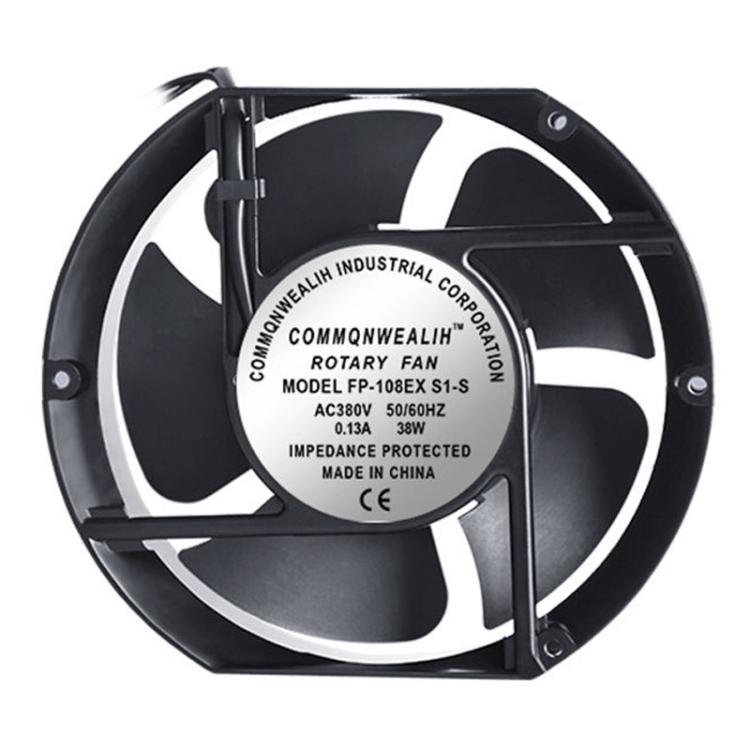 FP-108EX-S1-S 38W Axial Flow Fan Industrial AC Charging Pile & Electric Control Box Cooling Fan, 220V, 110V, 380V