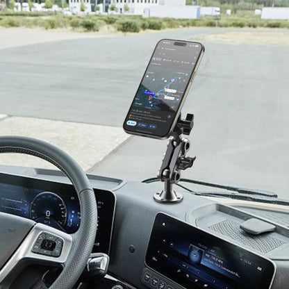 Metal Car Wall-Mounted Center Console Phone Holder, Magnetic Head