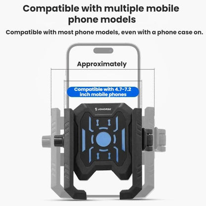 JOHORSE Telescopic Outdoor Phone Holder for Bicycles and Electric Bikes