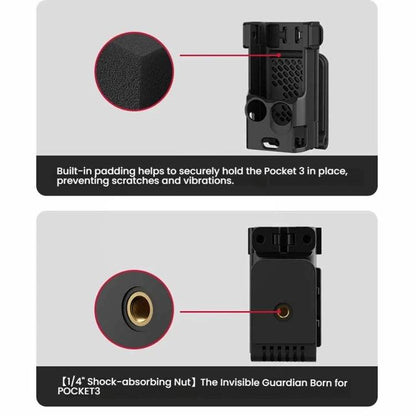 For DJI Osmo Pocket 3 Magnetic Mount Base Holder 180-Degree Adjustable Stand For Stable Vlogging