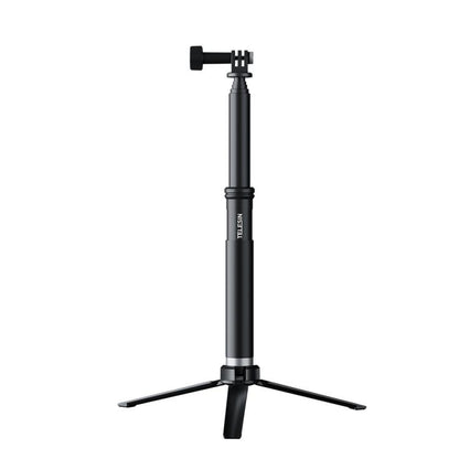TELESIN 0.9M Selfie Stick Monopod Tripod Compatible With Action Cameras And Smartphones, Aluminum Alloy Tripod, Plastic Tripod