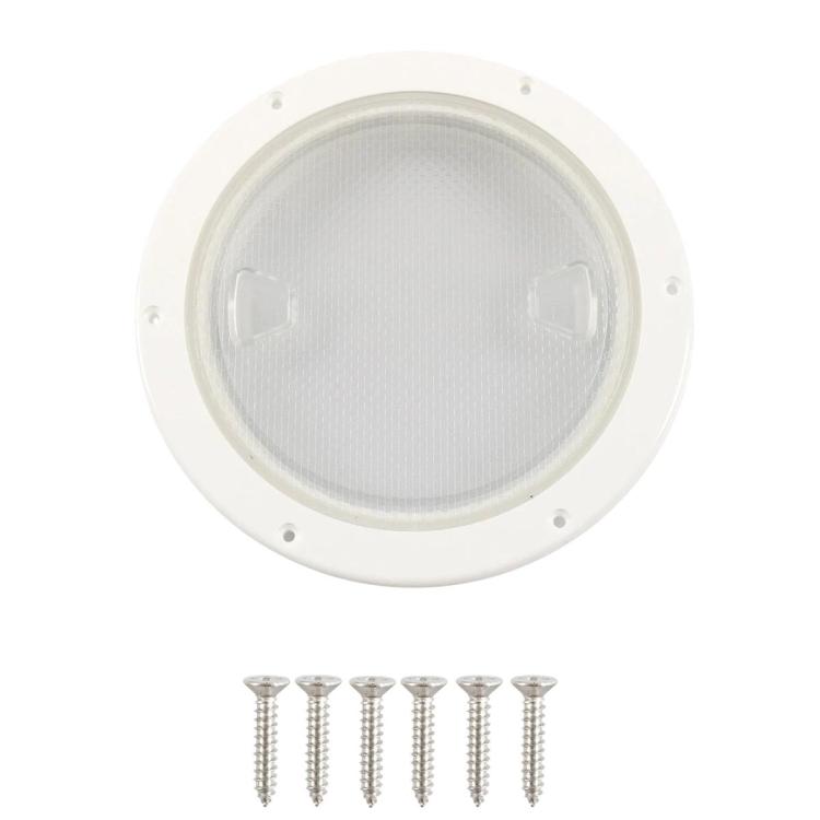 Yacht/Marine Nylon Round Transparent Deck Cover, 4 inch, 6 inch, 8 inch, 4 inch With Screws, 6 inch With Screws, 8 inch With Screws