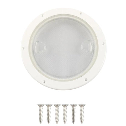Yacht/Marine Nylon Round Transparent Deck Cover, 4 inch, 6 inch, 8 inch, 4 inch With Screws, 6 inch With Screws, 8 inch With Screws
