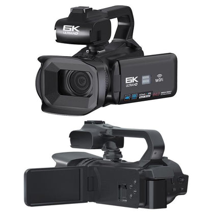 64MP 6K 18X Digital Zoom Ultra HD Video Camera With 4-Inch Touch Screen Camcorder, 6K 16G With Mic, 6K 32G With Mic