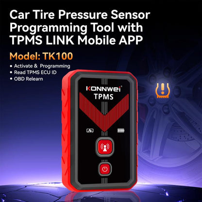 KONNWEI Tire Pressure Monitoring System Connector Supports Bluetooth Version 5.2, TK100