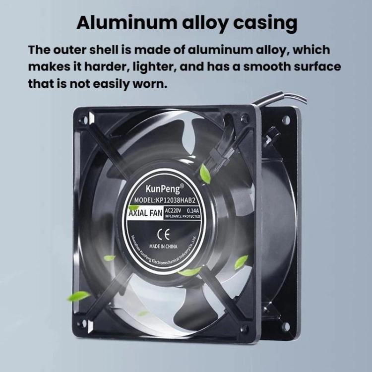 KunPeng 23W 12cm Ball Bearing AC Cooling Fan Industrial Humidifier Fan, 110V, 220V, 380V