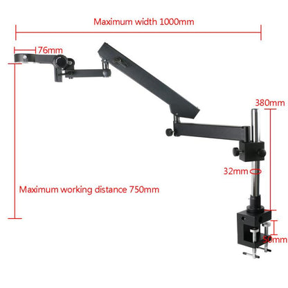 76mm Focusing Bracket Clip-On Cantilever Microscope Stand For Laboratory Stereo Trinocular Microscopes, KSTL-32A, KSTL-25, KSTL-A