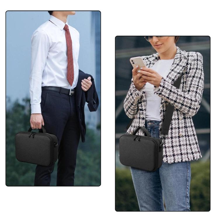 For Mac Mini M4 / M4 Pro 2024 Hard Shell EVA Carrying Case Portable Shoulder Messenger Bag, Shoulder Bag