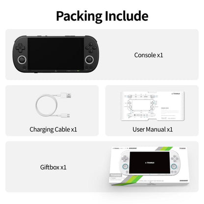 Trimui Smart Pro S Handheld Game Console 4.96-Inch IPS Screen TMR Joystick Allwinner A523 Processor, 64G, 128G, 256G