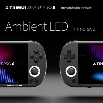 Trimui Smart Pro S Handheld Game Console 4.96-Inch IPS Screen TMR Joystick Allwinner A523 Processor, 64G, 128G, 256G