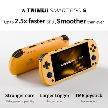 Trimui Smart Pro S Handheld Game Console 4.96-Inch IPS Screen TMR Joystick Allwinner A523 Processor, 64G, 128G, 256G