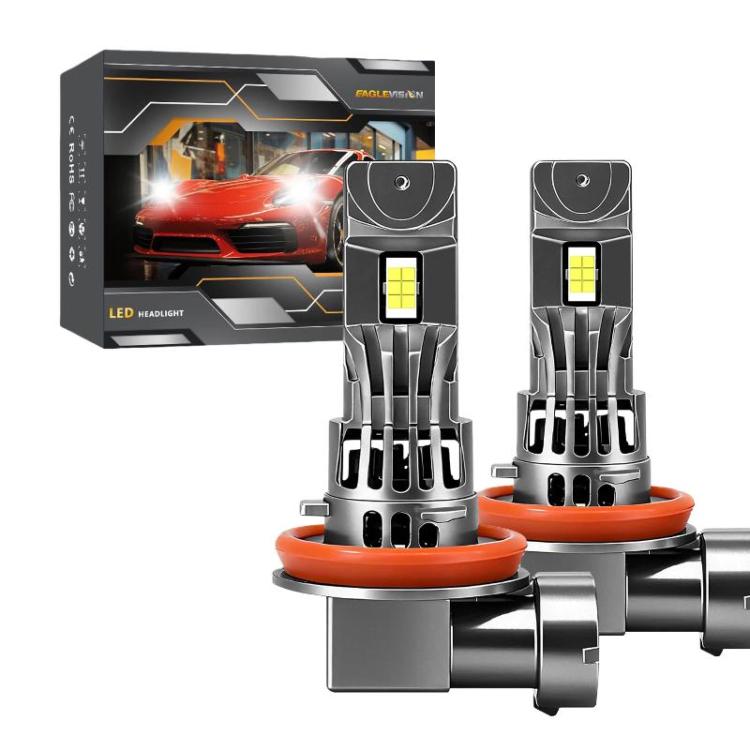 2pcs/Pack 6500K Focused Beam Plug-And-Play Car Headlight With Fan, Z08 H7, Z08 H4, Z08 H11, Z08 9005, Z08 9006