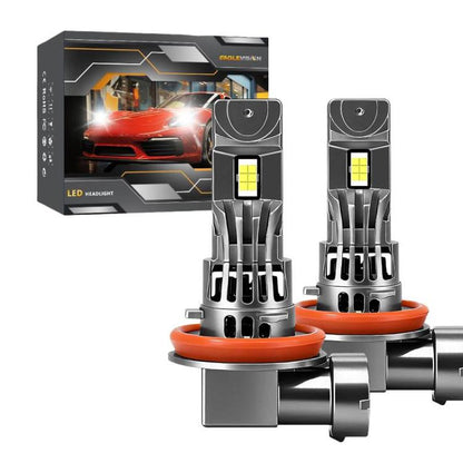 2pcs/Pack 6500K Focused Beam Plug-And-Play Car Headlight With Fan, Z08 H7, Z08 H4, Z08 H11, Z08 9005, Z08 9006