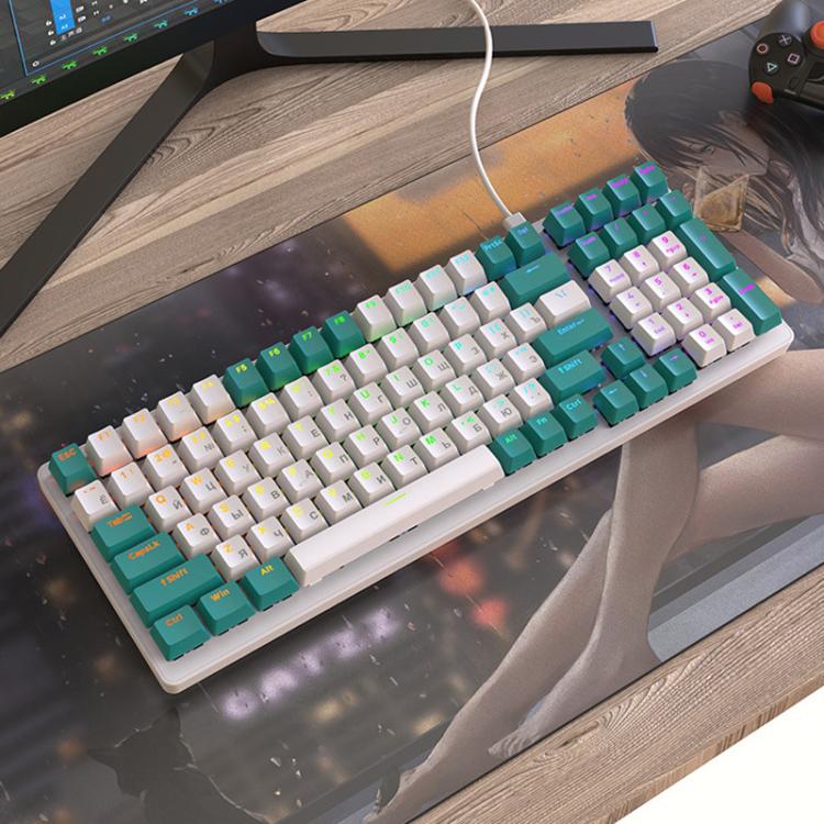 FREE WOLF K3 Russian Mechanical Keyboard 1.5m Wired Gaming Keyboard, Micro-Light Hot-Swap Red Switch, Aqua Green Hot-Swap Blue Switch, Welding Switch Aqua Green Red Switch, Welding Switch Bee Red Switch, Welding Switch Micro-Light Red Switch...