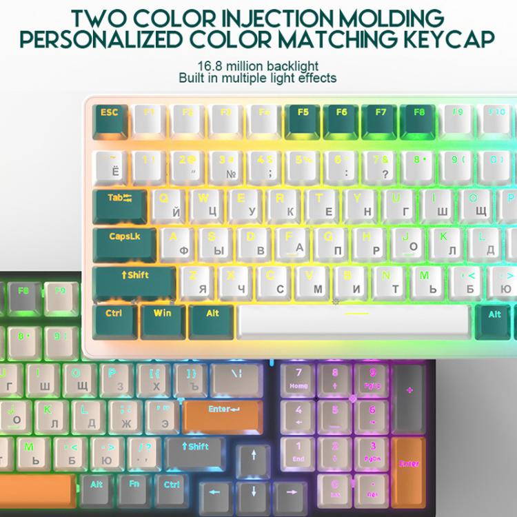 FREE WOLF K3 Russian Mechanical Keyboard 1.5m Wired Gaming Keyboard, Micro-Light Hot-Swap Red Switch, Aqua Green Hot-Swap Blue Switch, Welding Switch Aqua Green Red Switch, Welding Switch Bee Red Switch, Welding Switch Micro-Light Red Switch...