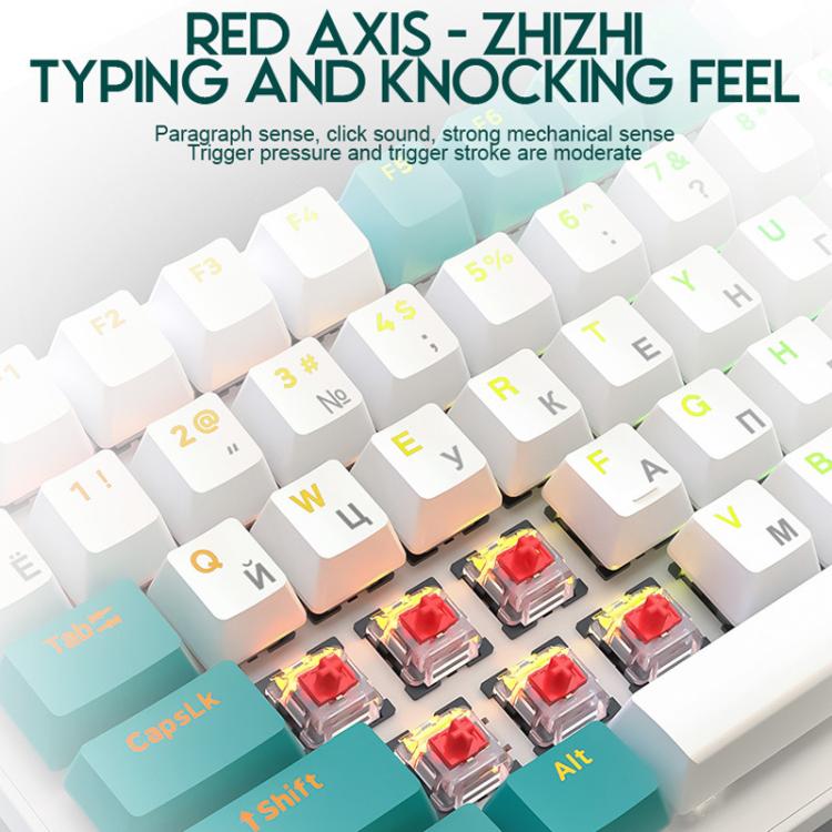 FREE WOLF K3 Russian Mechanical Keyboard 1.5m Wired Gaming Keyboard, Micro-Light Hot-Swap Red Switch, Aqua Green Hot-Swap Blue Switch, Welding Switch Aqua Green Red Switch, Welding Switch Bee Red Switch, Welding Switch Micro-Light Red Switch...