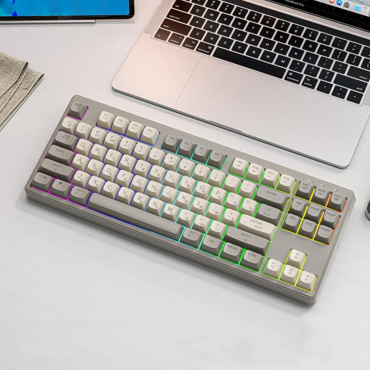 FREE WOLF M87 Russian 2.4G Wireless Bluetooth Dual-Mode Mechanical Keyboard