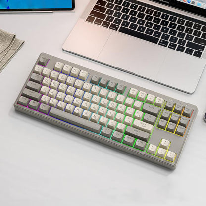 FREE WOLF M87 Russian 2.4G Wireless Bluetooth Dual-Mode Mechanical Keyboard