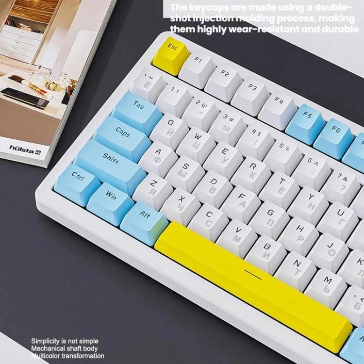 ZIYOULANG K3 MAX Russian Mechanical Keyboard Hot Swap Gasket Structure 1.5m Wired Gaming Keyboard