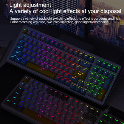 ZIYOULANG K3 MAX Russian Mechanical Keyboard Hot Swap Gasket Structure 1.5m Wired Gaming Keyboard