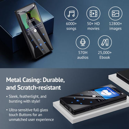 M2 Bluetooth MP3 Music Player With FM Radio External Speaker, 4GB, 8GB, 16GB, 32GB, 64GB