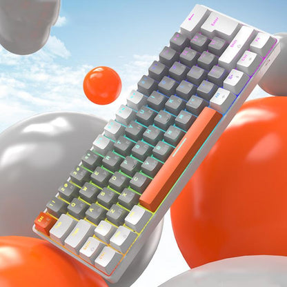 ZIYOULANG T60 Russian Mechanical Keyboard 1.5m Wired Illuminated Gaming Keyboard, Microglow Blue Switch, Microglow Red Switch, Bee Blue Switch, Bee Red Switch, Blue Red Switch, Aqua Green Blue Switch, Chalk Blue Switch