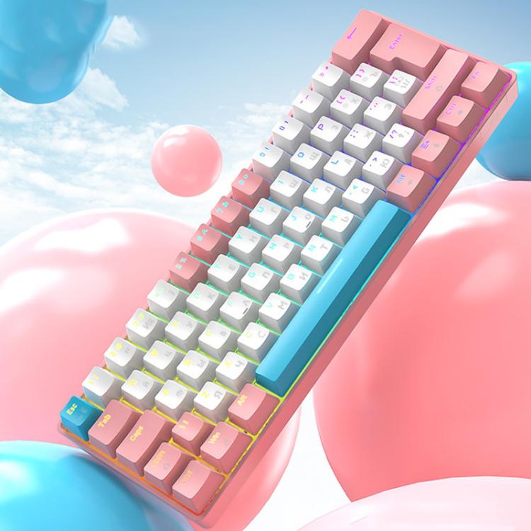 ZIYOULANG T60 Russian Mechanical Keyboard 1.5m Wired Illuminated Gaming Keyboard, Microglow Blue Switch, Microglow Red Switch, Bee Blue Switch, Bee Red Switch, Blue Red Switch, Aqua Green Blue Switch, Chalk Blue Switch