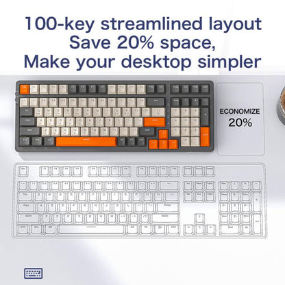 FREE WOLF K8 Korean Bluetooth Wireless Tri-Mode Mechanical Keyboard Hot-swappable Gaming Keyboard