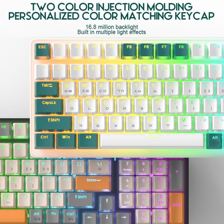 ZIYOULANG K3 Korean 1.5m Wired Mechanical Keyboard, Microglow Hot-Swap Red Switch, Aqua Green Hot-Swap Blue Switch, Welding Switch Aqua Green Red Switch, Welding Switch Bee Red Switch, Welding Switch Microglow Red Switch