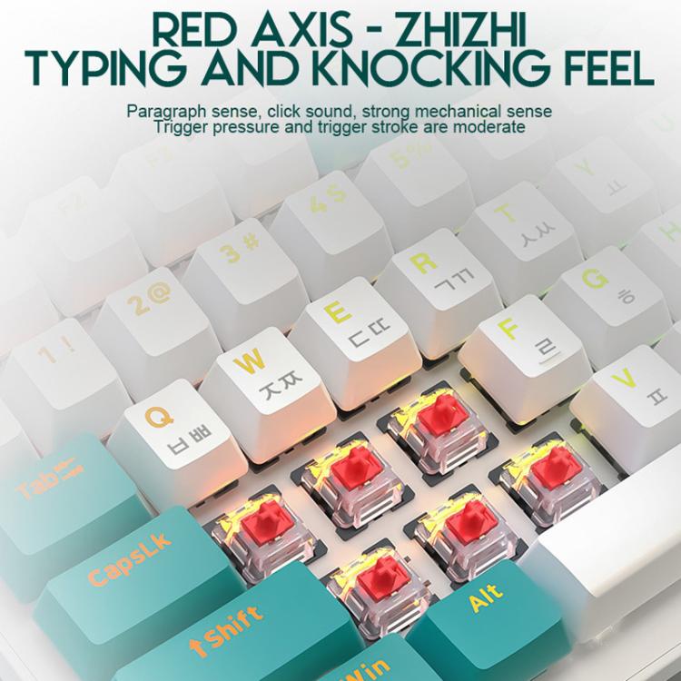 ZIYOULANG K3 Korean 1.5m Wired Mechanical Keyboard, Microglow Hot-Swap Red Switch, Aqua Green Hot-Swap Blue Switch, Welding Switch Aqua Green Red Switch, Welding Switch Bee Red Switch, Welding Switch Microglow Red Switch