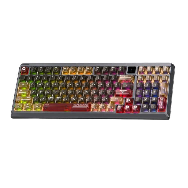 LANGTU T98 Bluetooth / Wireless / Wired Triple-Mode Mechanical Keyboard Hot-Swappable Full N-Key Rollover Gaming Keyboard, Nitro Player Blue Switch 5000mAh, Nitro Player Red Switch 5000mAh, Nitro Player Starfall Switch 10000mAh                         ...