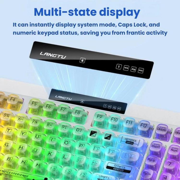 LANGTU L102 Mechanical 1.5m Wired Gaming Keyboard With RGB Light