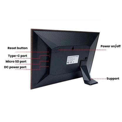 MSR-F1004 10.1 Inch WiFi-Enabled Auto-Rotating Smart Cloud Photo Frame IPS HD Touch Screen, US Plug, EU Plug