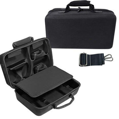 For PS5 Slim Console & Accessories Carrying Case with Headphone Compartment Double-Layer Storage Bag