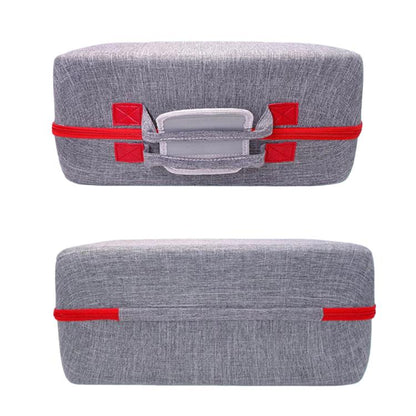 For PS5 Slim Console & Accessories Carrying Case with Headphone Compartment Double-Layer Storage Bag