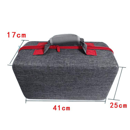 For PS5 Slim Console & Accessories Carrying Case with Headphone Compartment Double-Layer Storage Bag