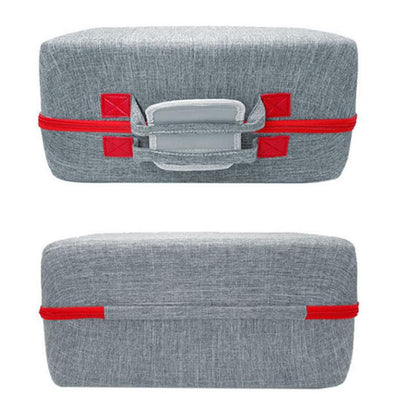 For PS5 Pro Console & Accessories Carrying Case with Headphone Compartment Double-Layer Storage Bag