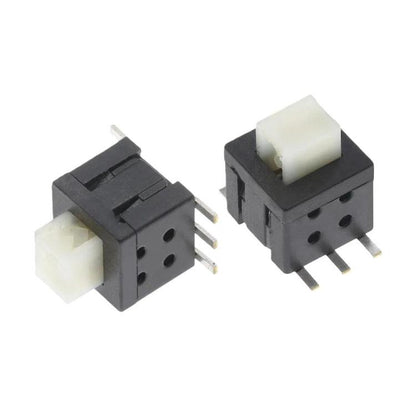 20pcs 5.8 X 5.8mm Tactile Switch Flat Head Dual-Row 6-Pin Power Button, Latching, Non-Latching