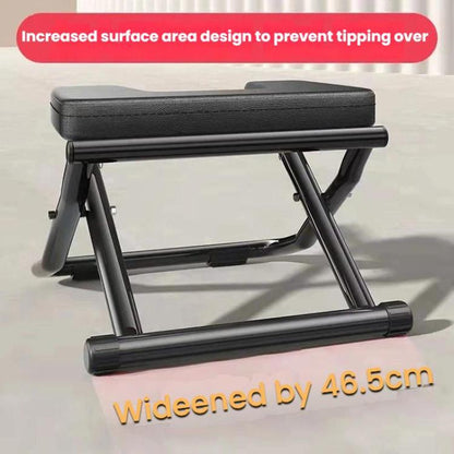 Foldable Yoga Inversion Bench Heavy-Duty Anti-Tip Chair for Home Fitness Body Shaping