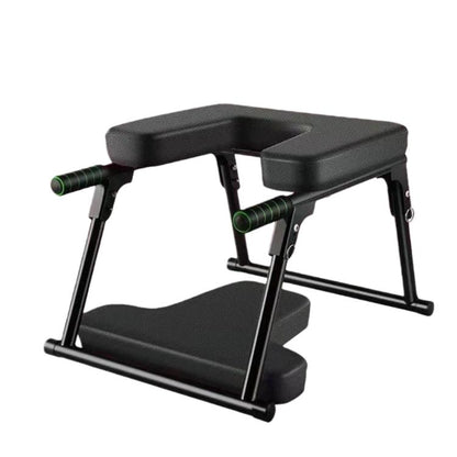 Foldable Yoga Inversion Bench Stand Yoga Chair for Balance Training, Core Strength Building, With T-shaped Cushion Black, With T-shaped Cushion Red, No Cushion Black, No Cushion Red