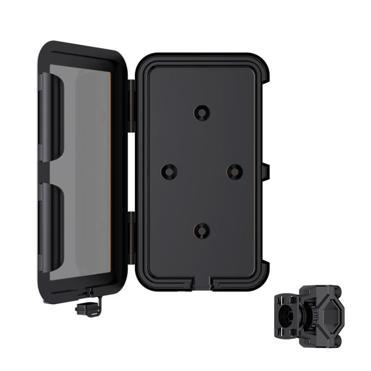 Fully Enclosed Waterproof Touchscreen-compatible Bicycle Motorcycle Phone Holder, Rearview Mirror Mount 6.7 inches, Handlebar Mount 6.7 inches, Rearview Mirror Mount 7.4 inches, Handlebar Mount 7.4 inches