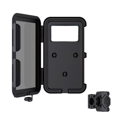 Fully Enclosed Waterproof Touchscreen-compatible Bicycle Motorcycle Phone Holder, Rearview Mirror Mount 6.7 inches, Handlebar Mount 6.7 inches, Rearview Mirror Mount 7.4 inches, Handlebar Mount 7.4 inches